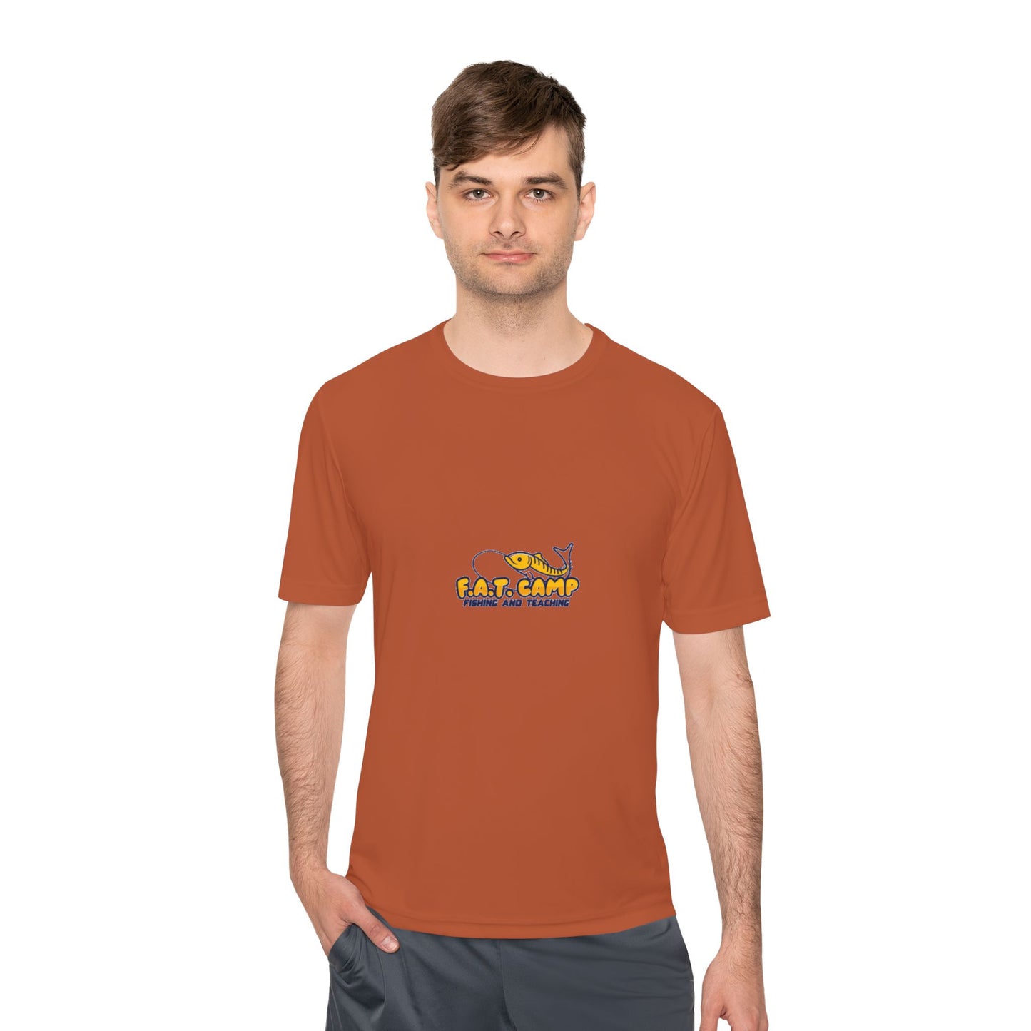 Fat Camp Cartoon Dog Tee | Retro Illustration, Small Chest Print