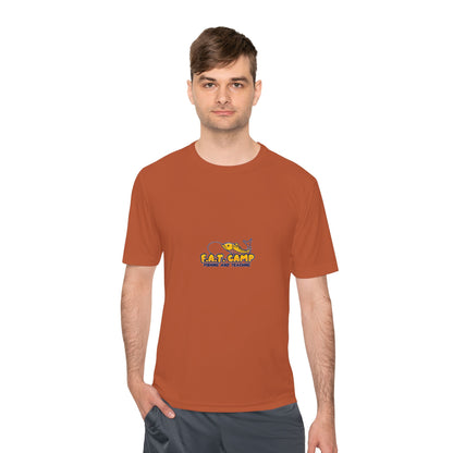 Fat Camp Cartoon Dog Tee | Retro Illustration, Small Chest Print