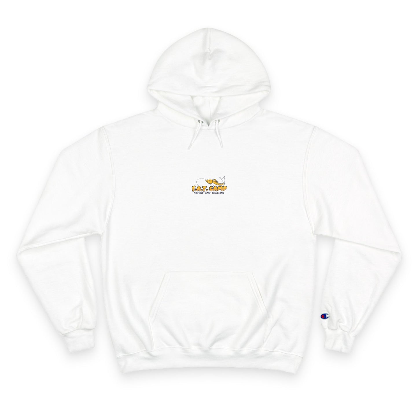 Gold Little Champion logo Champion Hoodie | Small Chest Embroidered Logo