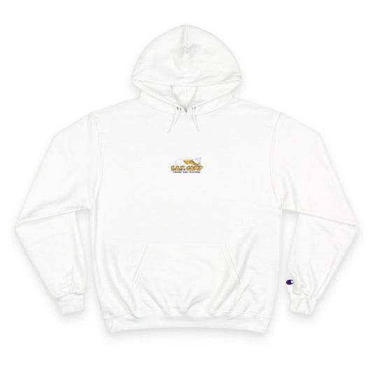 Gold Little Champion logo Champion Hoodie | Small Chest Embroidered Logo
