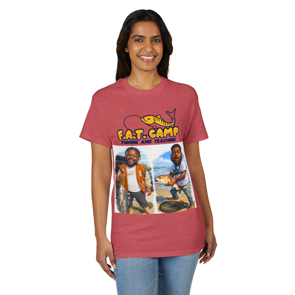 F.A.T. Camp Fishing T-Shirt — “D. Hayes: Gotta Hold Ya Mouth Right” Graphic Tee