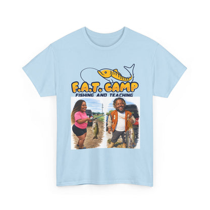 Fishing Tee — “F.A.T. Camp” 318 Baby / Nesha "Pretty Girls Fish Too" Graphic Shirt