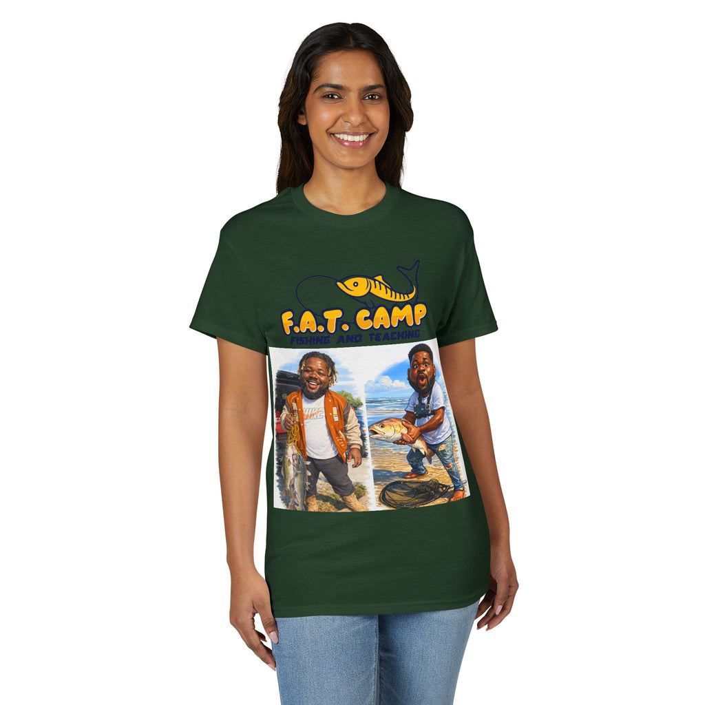 F.A.T. Camp Fishing T-Shirt — “D. Hayes: Gotta Hold Ya Mouth Right” Graphic Tee