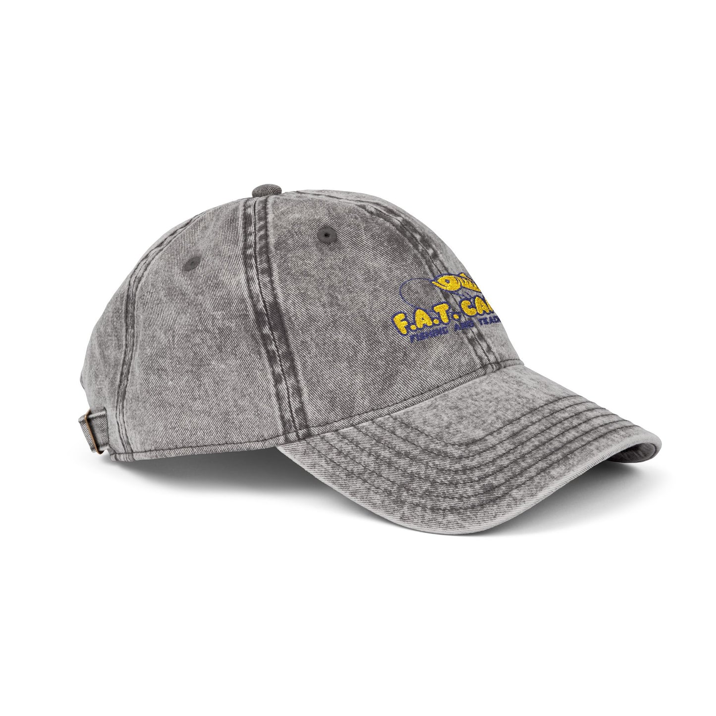Tiny Sunflower Embroidery Vintage Cap | Distressed Baseball Hat