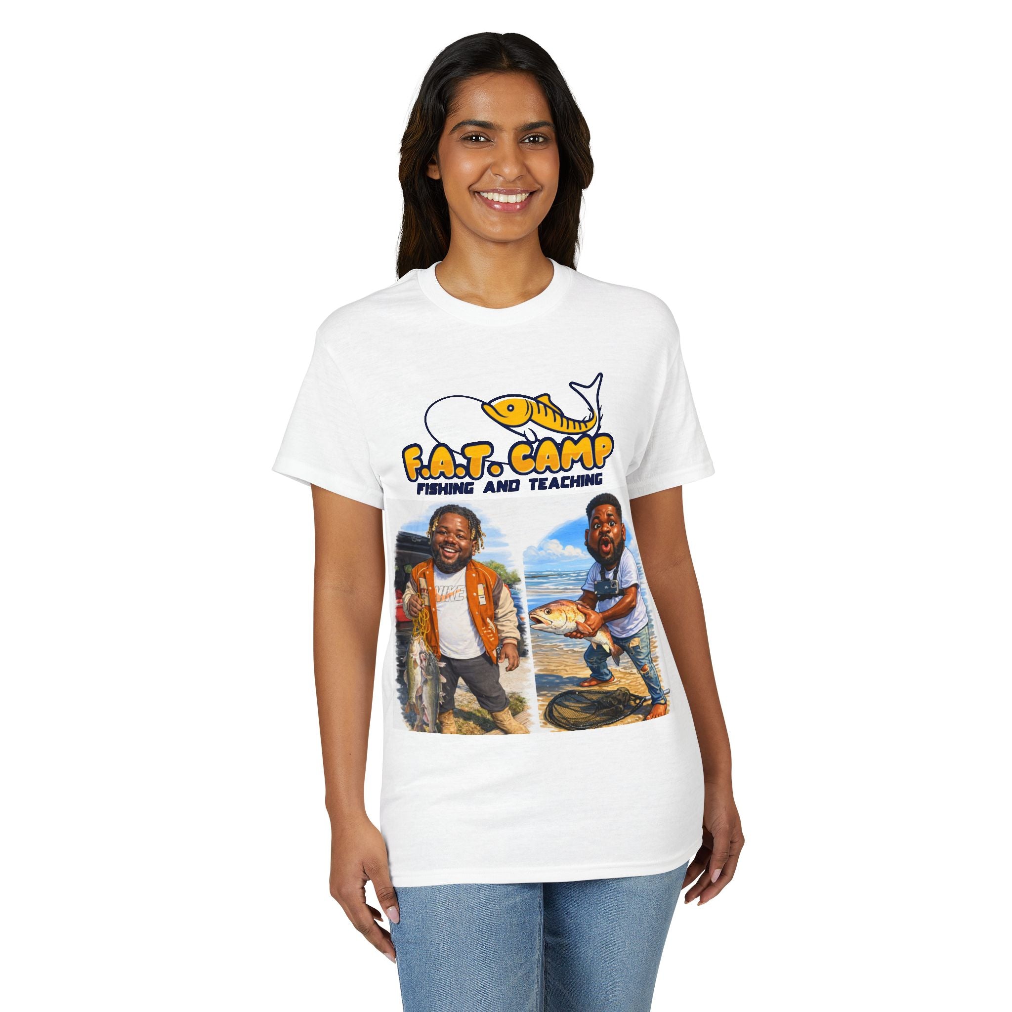 F.A.T. Camp Fishing T-Shirt — “D. Hayes: Gotta Hold Ya Mouth Right” Graphic Tee