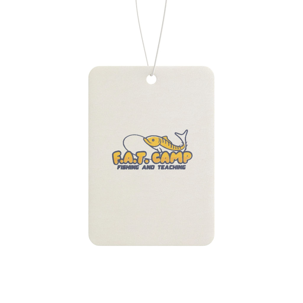 Fat Camp Whale Illustration Car Air Freshener | Cute Nautical Car Scent