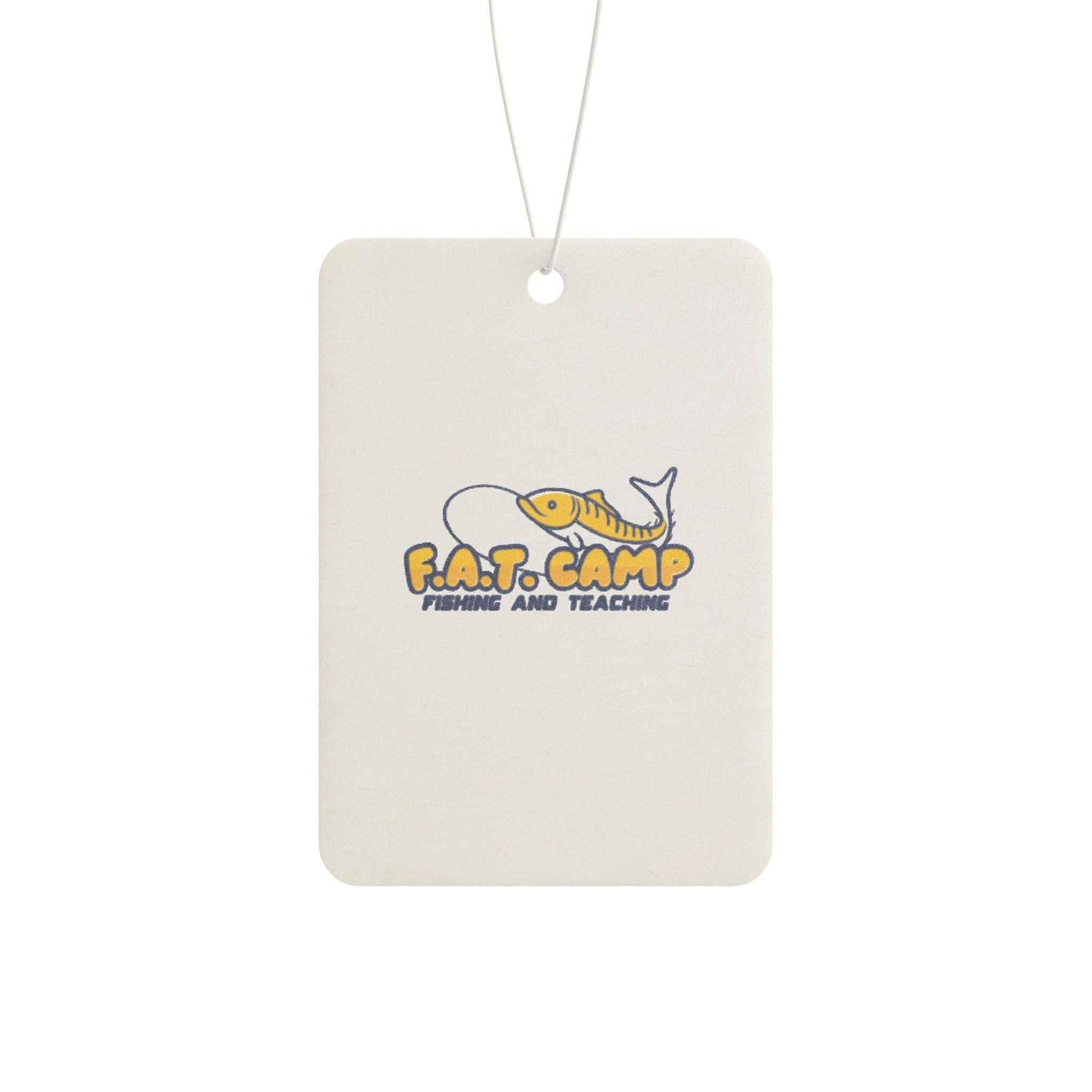 Fat Camp Whale Illustration Car Air Freshener | Cute Nautical Car Scent