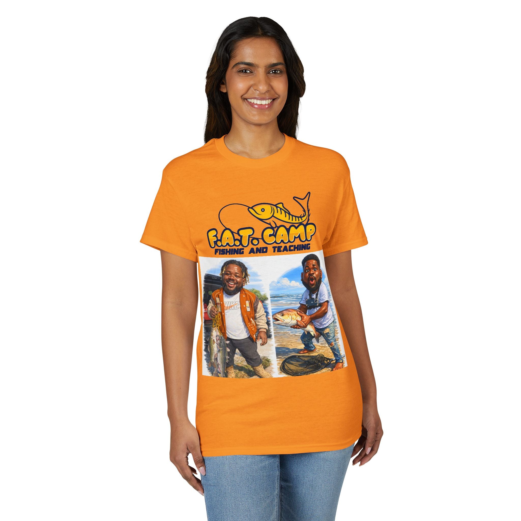 F.A.T. Camp Fishing T-Shirt — “D. Hayes: Gotta Hold Ya Mouth Right” Graphic Tee