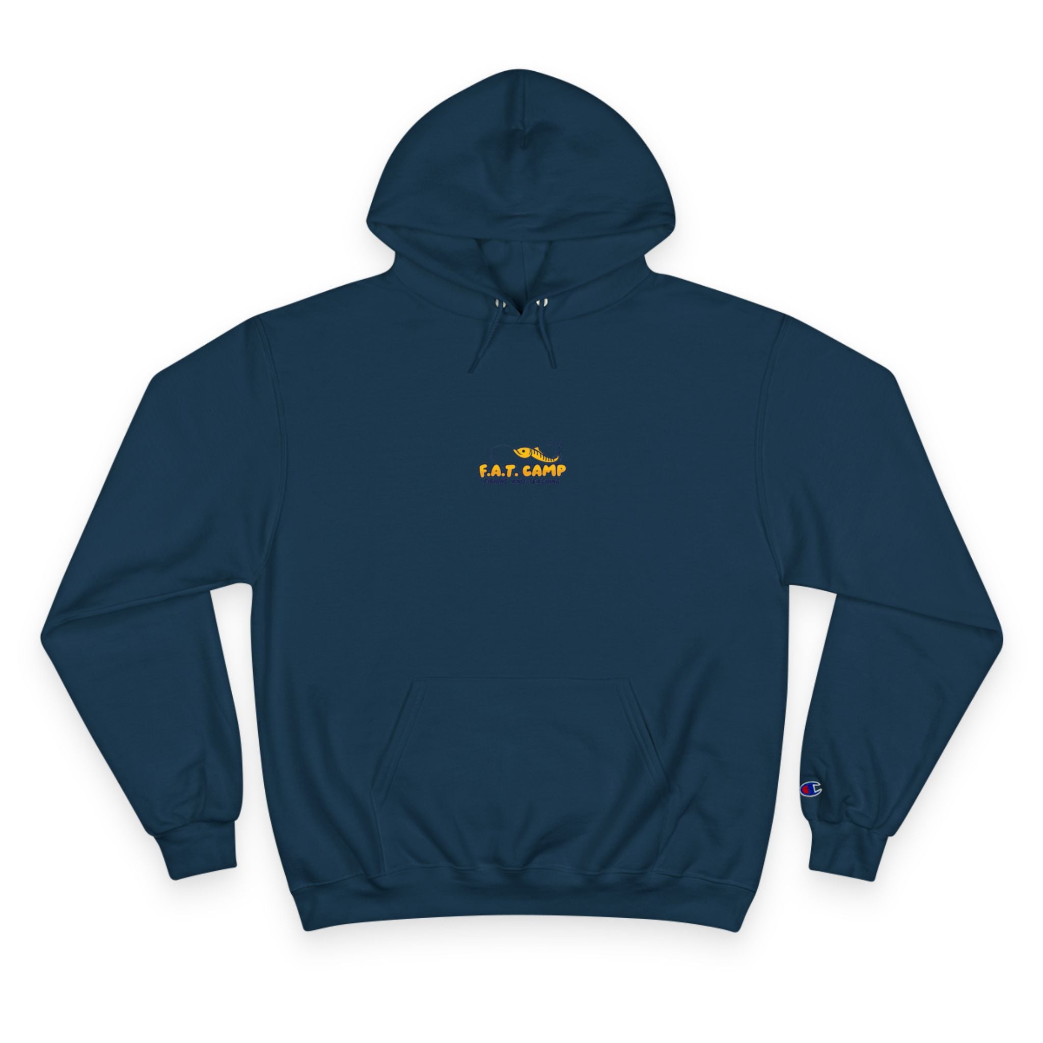 Gold Little Champion logo Champion Hoodie | Small Chest Embroidered Logo