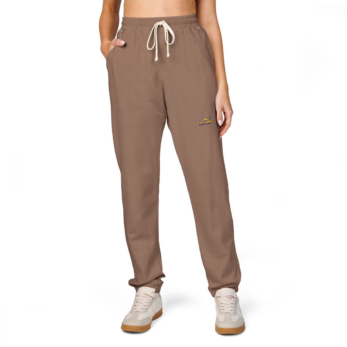 Tiny Sunrise Embroidered Sweatpants | Garment-Dyed Fleece Joggers