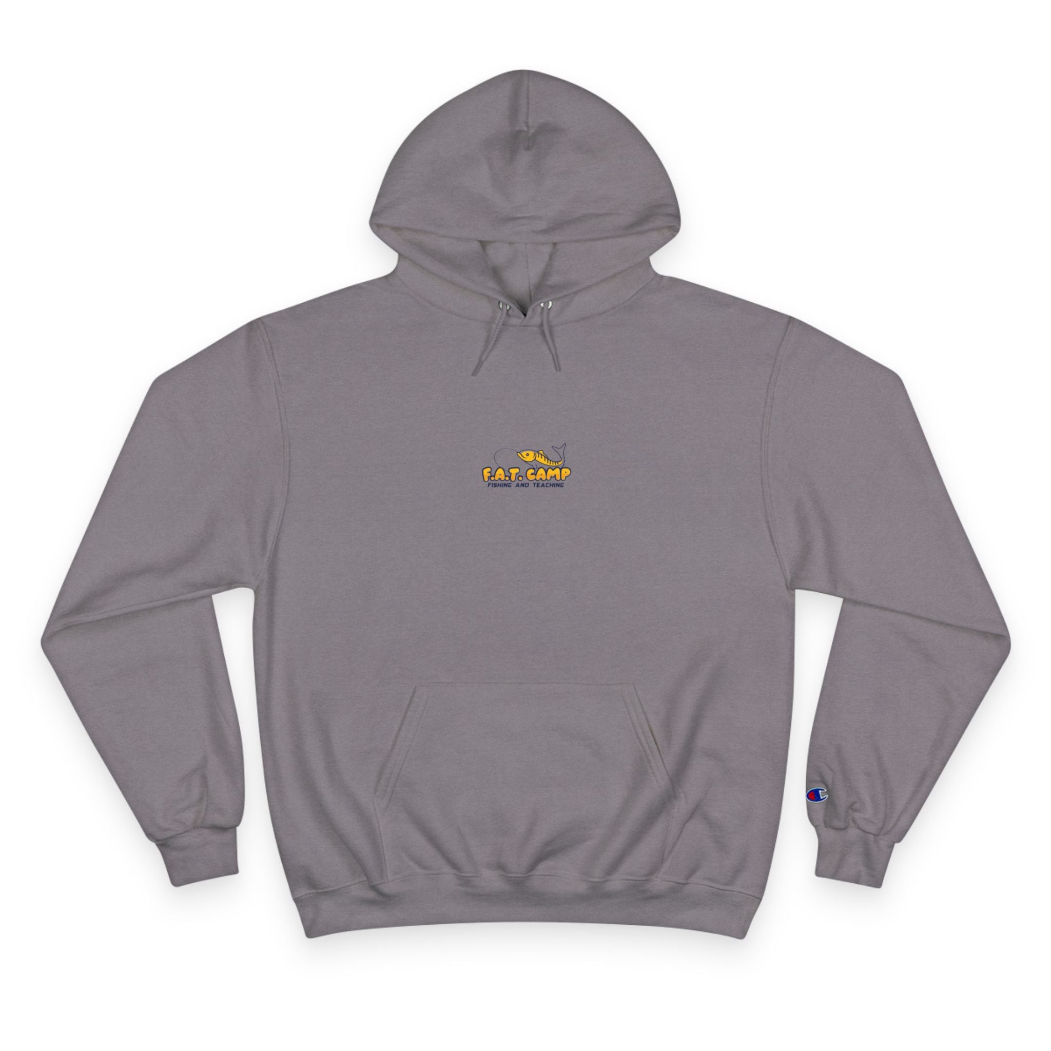 Gold Little Champion logo Champion Hoodie | Small Chest Embroidered Logo