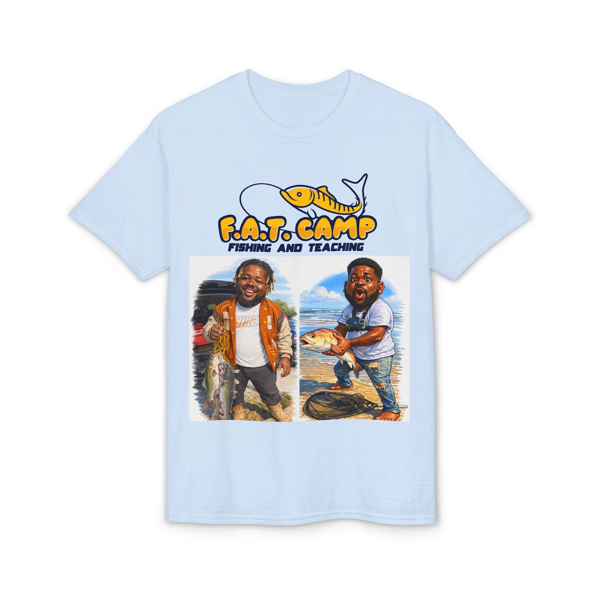 F.A.T. Camp Fishing T-Shirt — “D. Hayes: Gotta Hold Ya Mouth Right” Graphic Tee