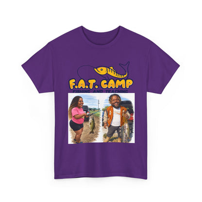Fishing Tee — “F.A.T. Camp” 318 Baby / Nesha "Pretty Girls Fish Too" Graphic Shirt