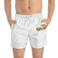F.A.T. Camp Fishing Logo Swim Trunks | AOP Beach Shorts