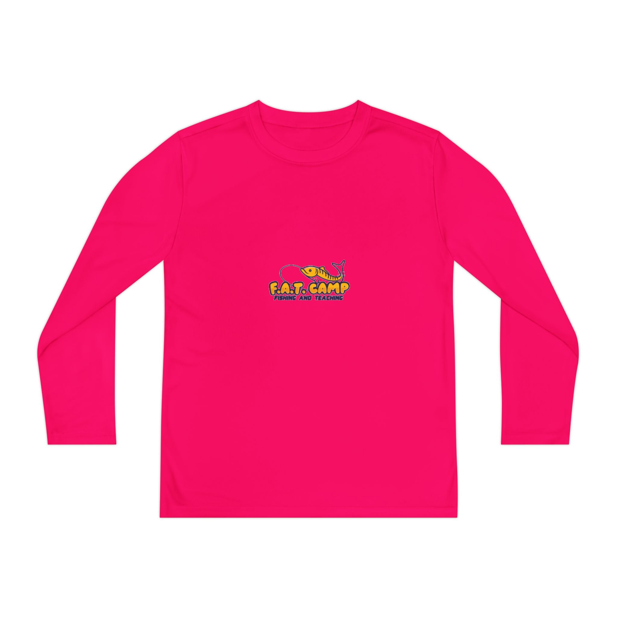 Eat Camp logo Youth Long Sleeve Tee | camper design, kids outdoor shirt